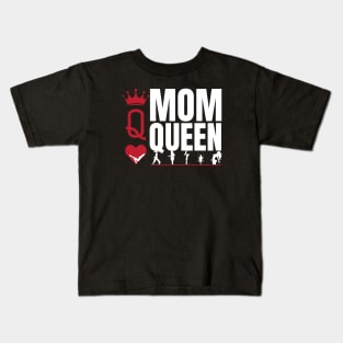 Mom Queen of Hearts Kids T-Shirt